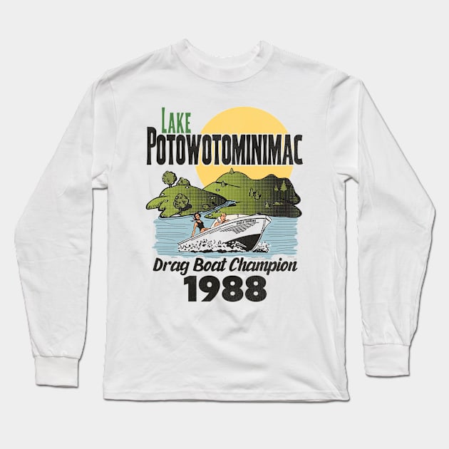 Lake Potowotominimac - Great Outdoors Long Sleeve T-Shirt by darklordpug